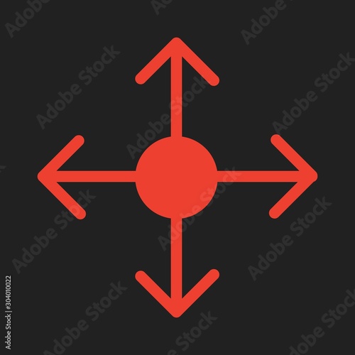 reticle icon isolated on abstract background