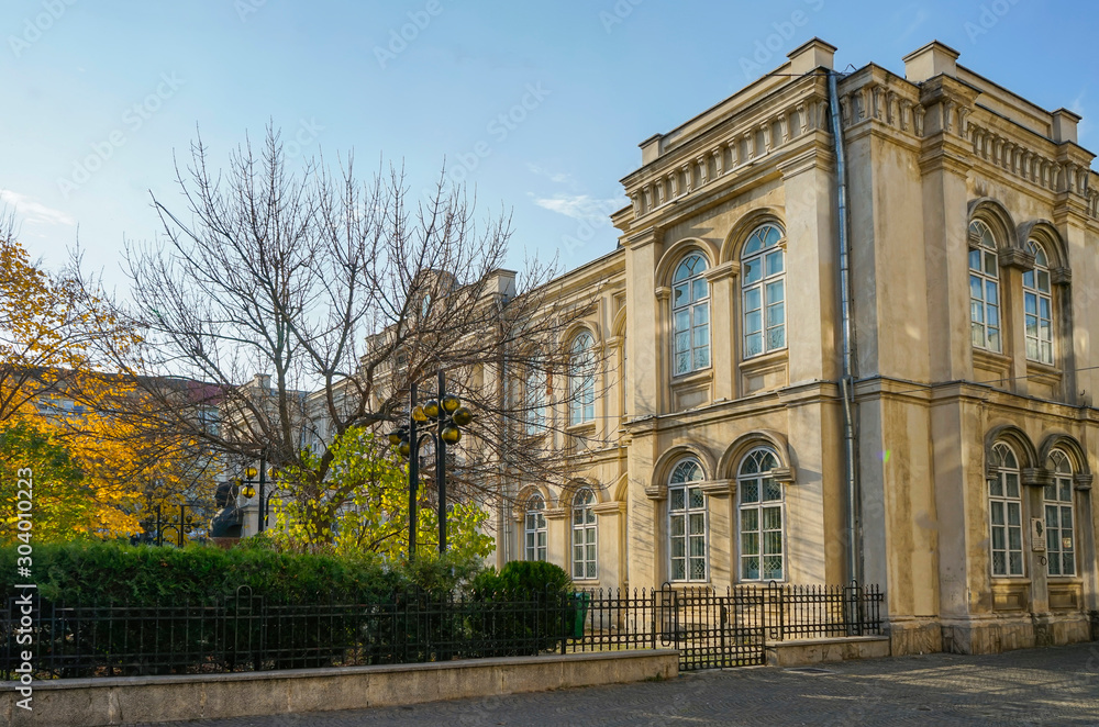 History Museum building , a tourist point of interest in Ploiesti City, Romania , with many works of fine art and history. History Museum building , a tourist point of interest in Ploiesti City, Romania , with many works of fine art and history.