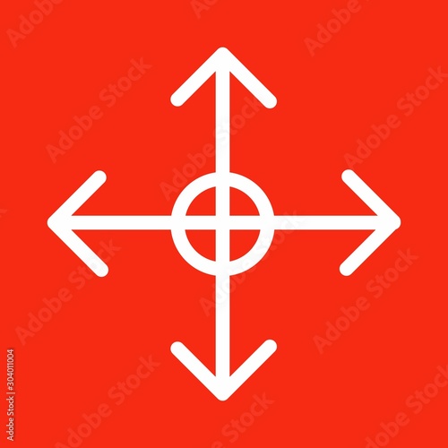 reticle icon isolated on abstract background