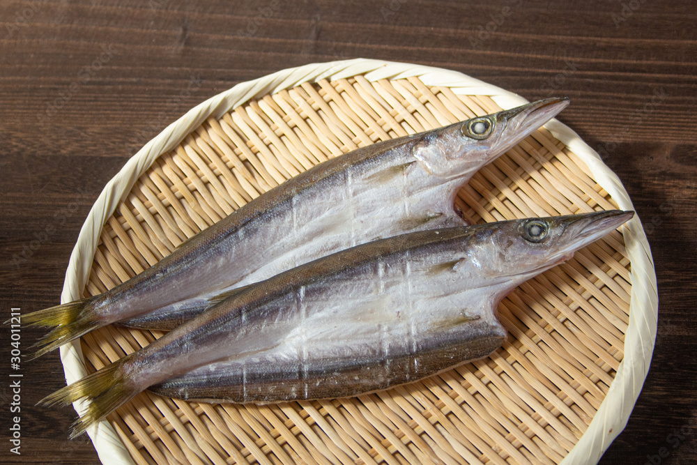 カマスの開き 干した魚 英語名 Barracuda 学名 Sphyraenidae Stock 写真 Adobe Stock