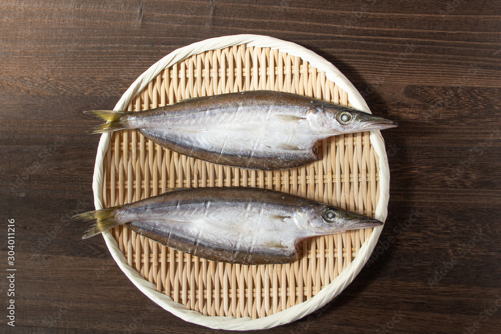 カマスの開き 干した魚 英語名 Barracuda 学名 Sphyraenidae Stock Photo Adobe Stock