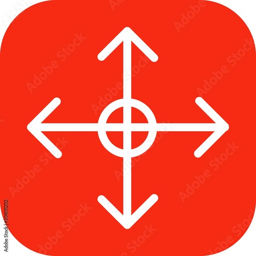 reticle icon isolated on abstract background