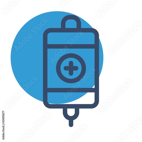 Infuse icon isolated on abstract background