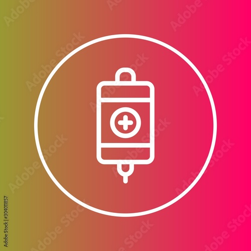 Infuse icon isolated on abstract background