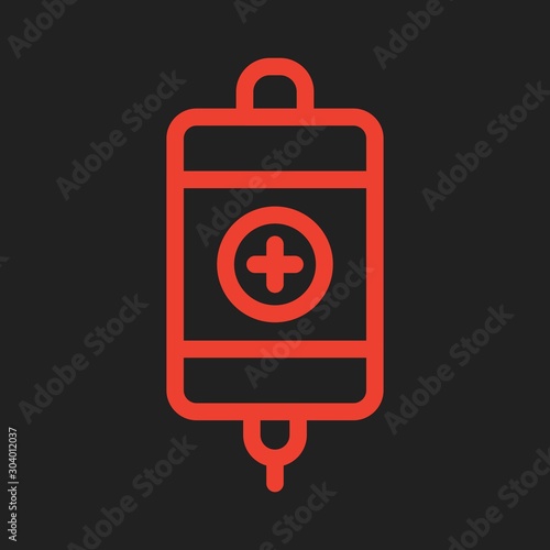 Infuse icon isolated on abstract background