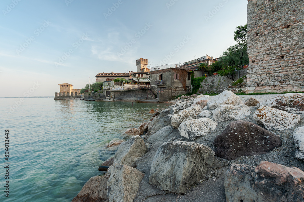 The italian town Sirmione at Lake Garda