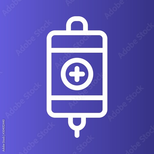 Infuse icon isolated on abstract background