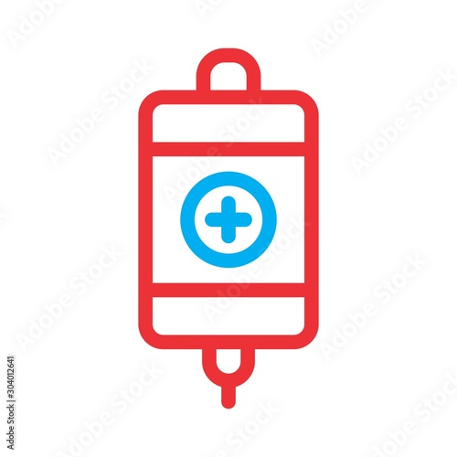 Infuse icon isolated on abstract background