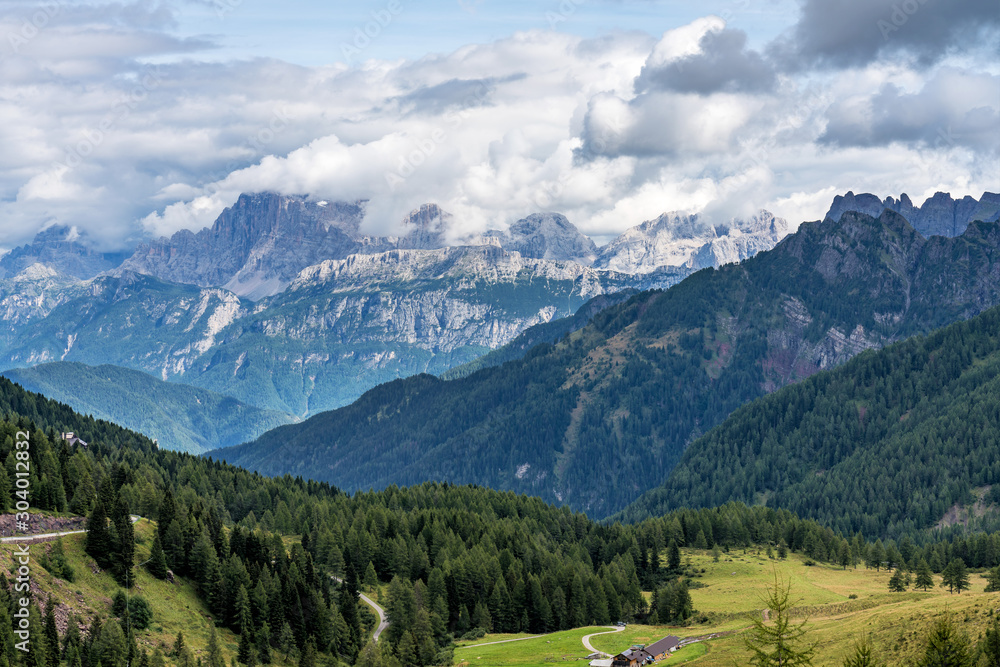 Views of the Val di Fassa, Trento, Trentino Alto Adige, Italy