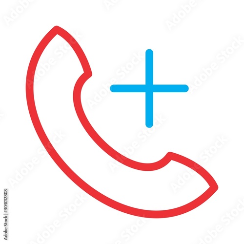 help line icon isolated on abstract background