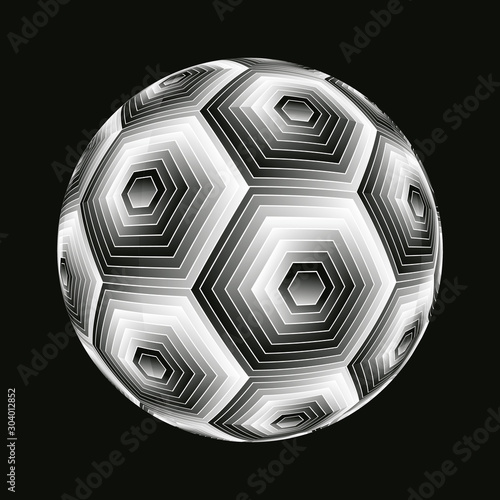 hexagonal lights beehive sphere silver