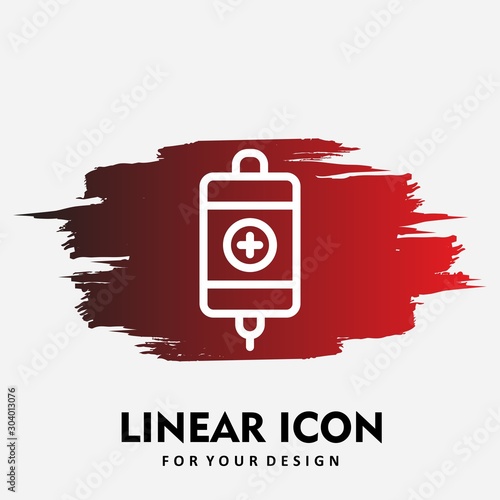 Infuse icon isolated on abstract background