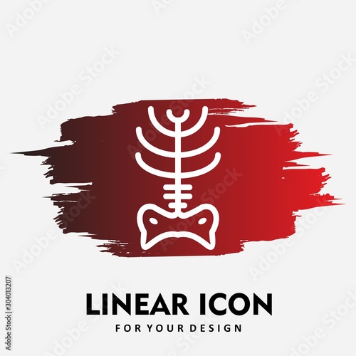 x ray icon isolated on abstract background