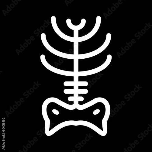  x ray icon isolated on abstract background