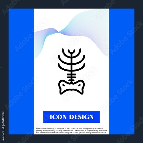  x ray icon isolated on abstract background