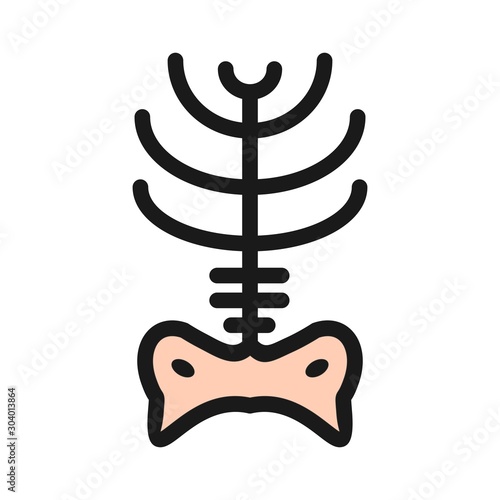  x ray icon isolated on abstract background
