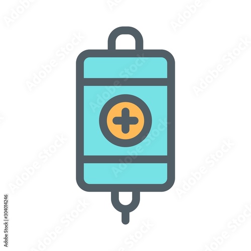 Infuse icon isolated on abstract background