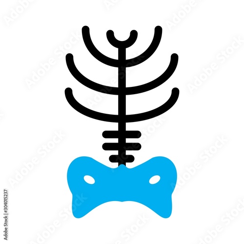  x ray icon isolated on abstract background
