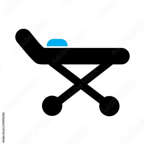 stretcher icon isolated on abstract background