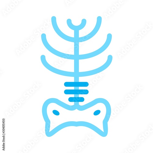  x ray icon isolated on abstract background