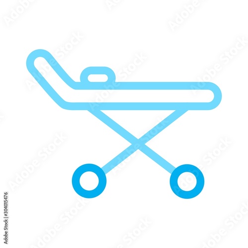 stretcher icon isolated on abstract background
