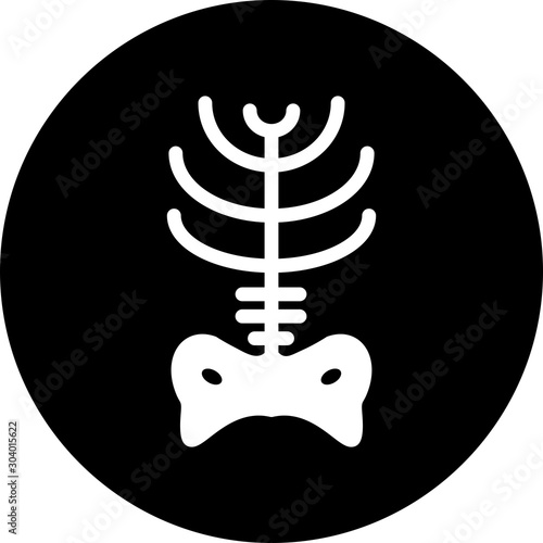  x ray icon isolated on abstract background