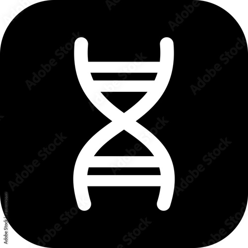 Dna icon isolated on abstract background