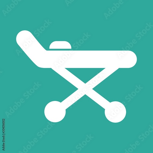 stretcher icon isolated on abstract background