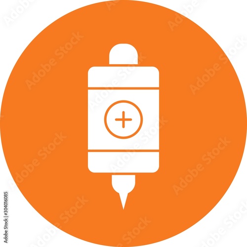 Infuse icon isolated on abstract background
