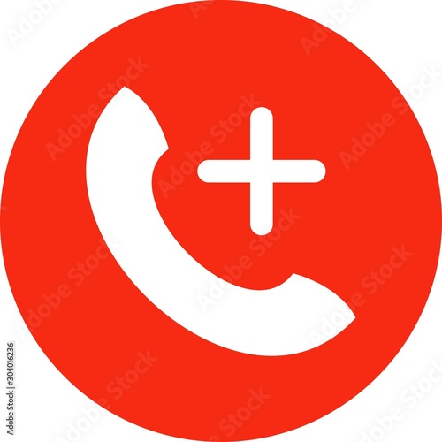 help line icon isolated on abstract background