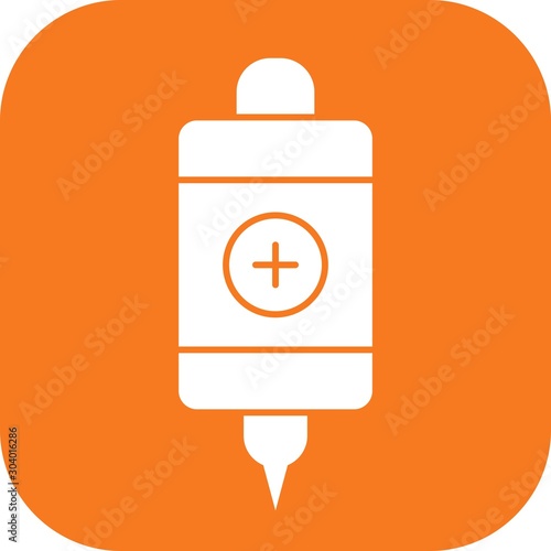 Infuse icon isolated on abstract background