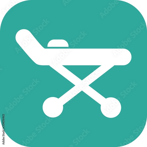 stretcher icon isolated on abstract background