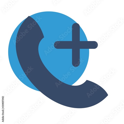 help line icon isolated on abstract background