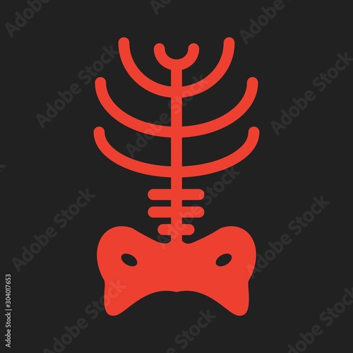  x ray icon isolated on abstract background