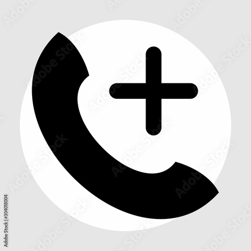 help line icon isolated on abstract background