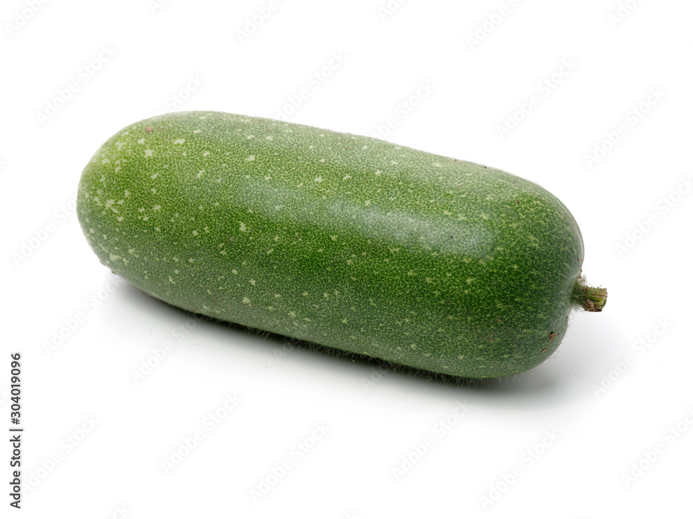 Winter melon, ash gourd squash isolated on white background.. Winter melon, ash gourd squash isolated on white background..