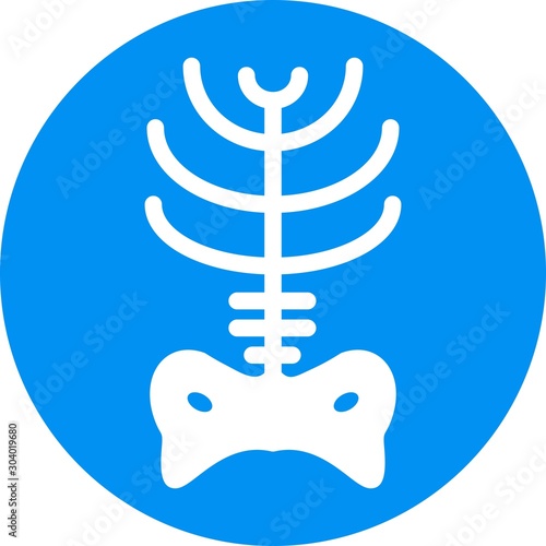  x ray icon isolated on abstract background
