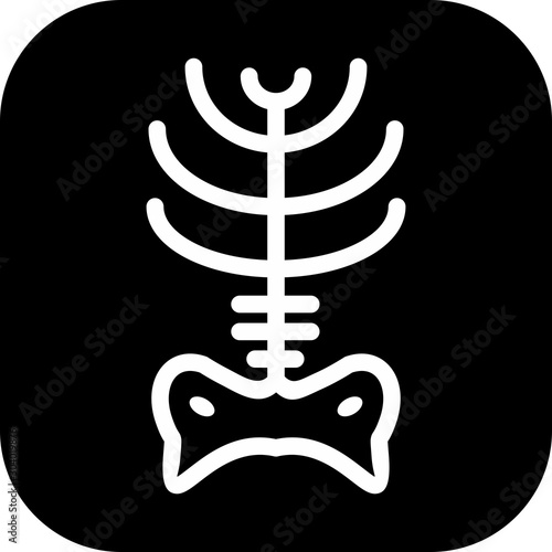  x ray icon isolated on abstract background