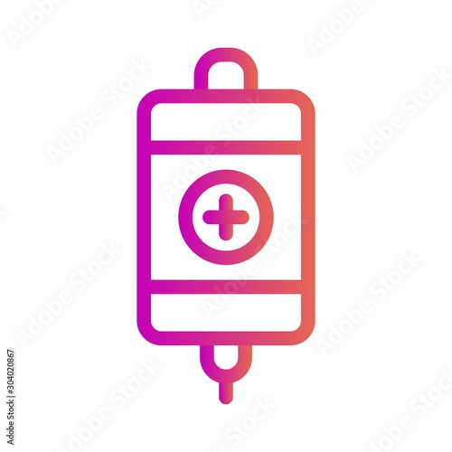Infuse icon isolated on abstract background