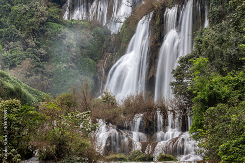 Thi Lo Su the biggest waterfall  at Umphang Wildlife Sanctuary  Tak Thailand.