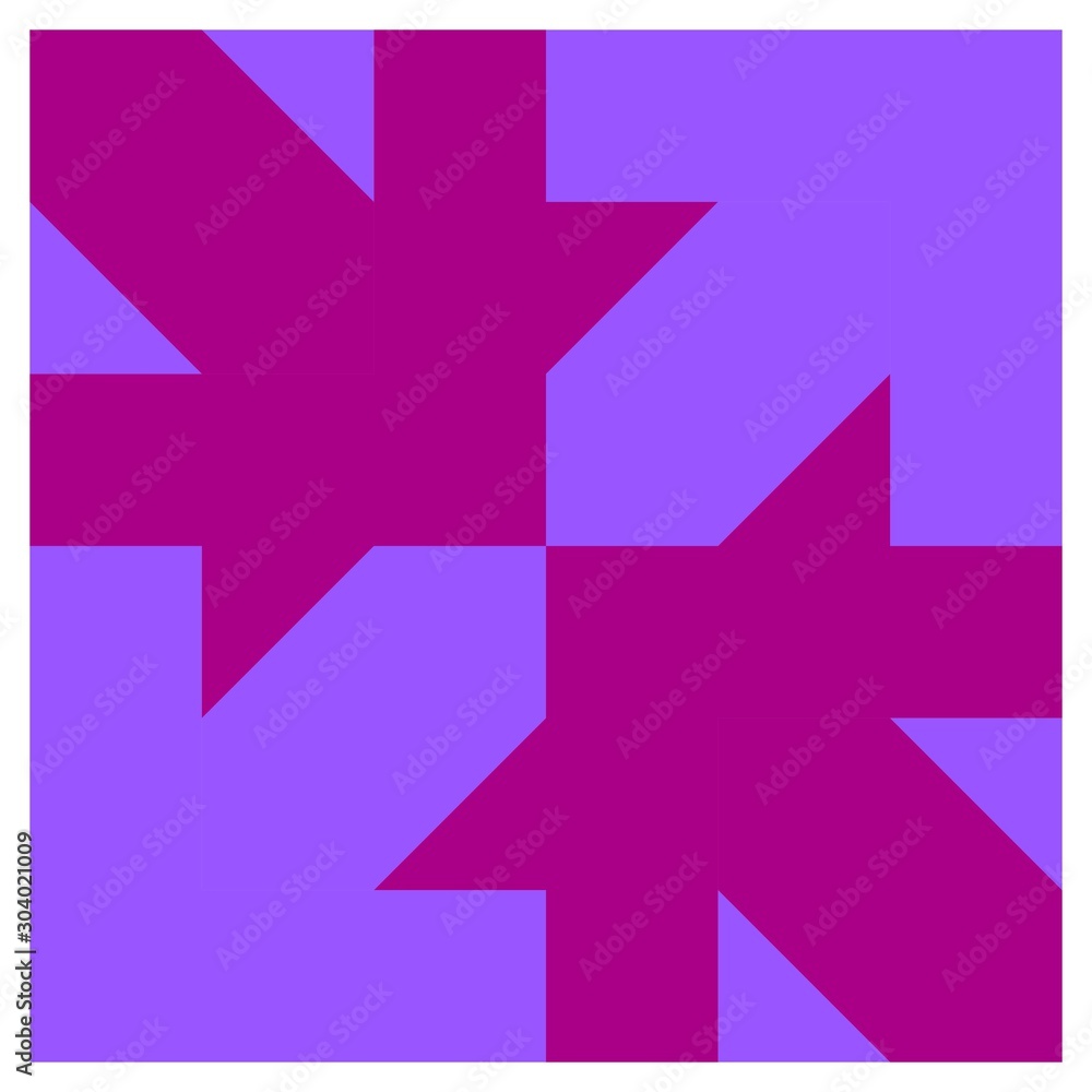 Barn quilt pattern, Amish Patchwork design, Abstract geometric tiled trail Vector illustration Barn quilt pattern, Amish Patchwork design, Abstract geometric tiled trail Vector illustration