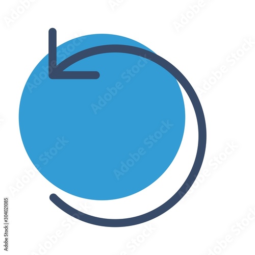 Restart  icon isolated on background