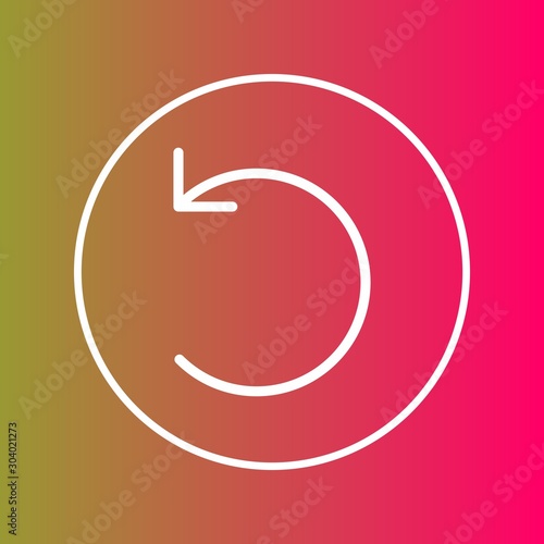 Restart  icon isolated on background