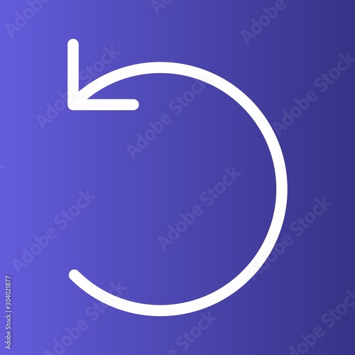 Restart  icon isolated on background
