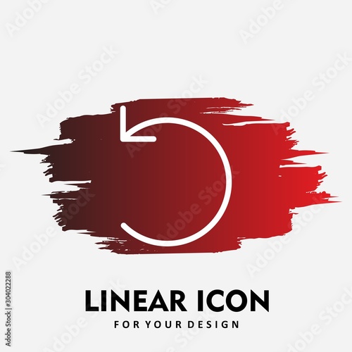 Restart  icon isolated on background
