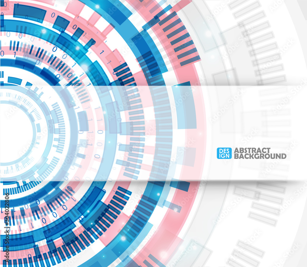Abstract technology circles Abstract technology circles