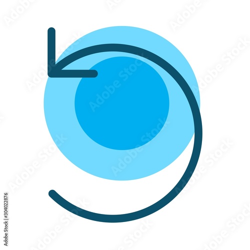 Restart  icon isolated on background