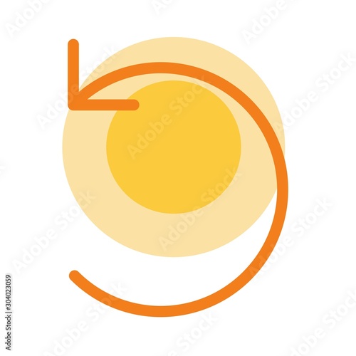 Restart  icon isolated on background