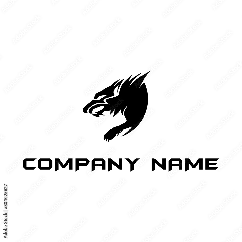 Obraz premium ANGRY WOLF LOGO TEMPLATE