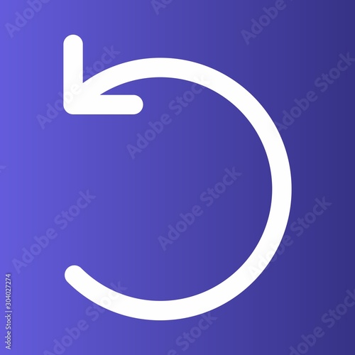 Restart  icon isolated on background